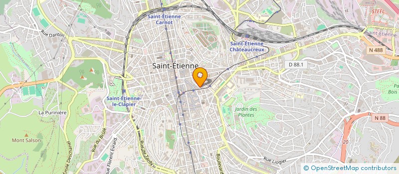 localisation de l'entreprise MADAME HELENE PLAINE à SAINT-ETIENNE