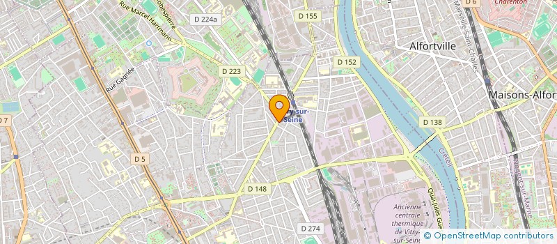 localisation de l'entreprise MADAME HELENE PLANQUELLE  VITRY-SUR-SEINE