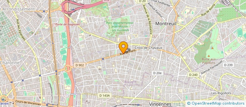 localisation de l'entreprise MADAME HELENE PLAZIAT à MONTREUIL