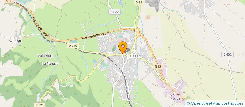 localisation de l'entreprise MADAME HELENE PLIQUE  LAISSAC-SEVERAC L'EGLISE