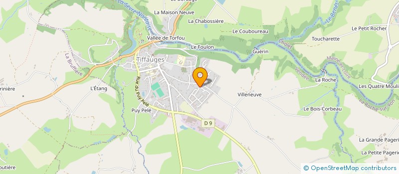 localisation de l'entreprise MADAME HELENE POINGT à TIFFAUGES