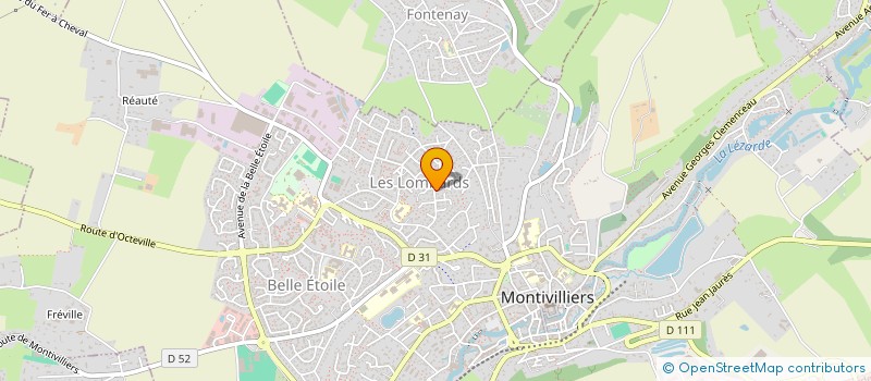 localisation de l'entreprise MADAME HELENE POINSIGNON  MONTIVILLIERS