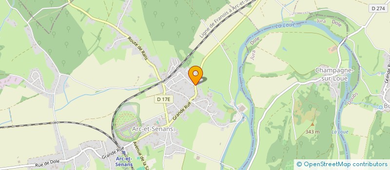 localisation de l'entreprise MADAME HELENE POISOT  ARC-ET-SENANS