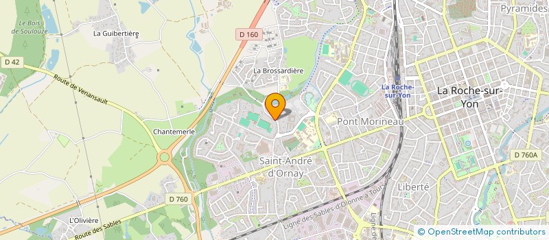 localisation de l'entreprise MADAME HELENE POITELON à LA ROCHE-SUR-YON