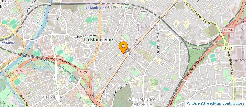 localisation de l'entreprise MADAME HELENE PONCHON  WASQUEHAL