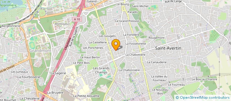 localisation de l'entreprise MADAME HELENE PONS  SAINT-AVERTIN