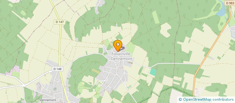 localisation de l'entreprise MADAME HELENE POTEL  FOLLAINVILLE-DENNEMONT