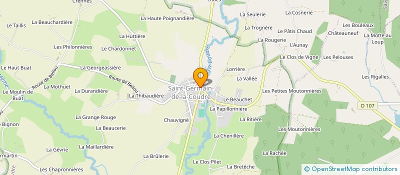 localisation de l'entreprise MADAME HELENE POUILHE à SAINT-GERMAIN-DE-LA-COUDRE