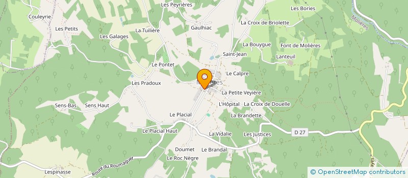 localisation de l'entreprise MADAME HELENE POULON à MOLIERES