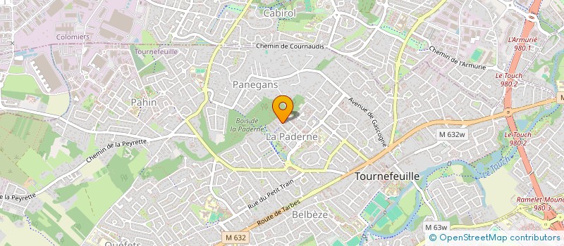 localisation de l'entreprise MADAME HELENE POUSSON  TOURNEFEUILLE