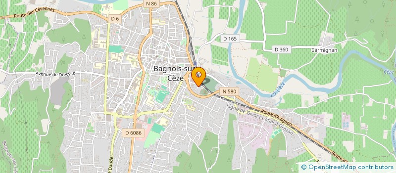 localisation de l'entreprise MADAME HELENE PRADIER à BAGNOLS-SUR-CEZE