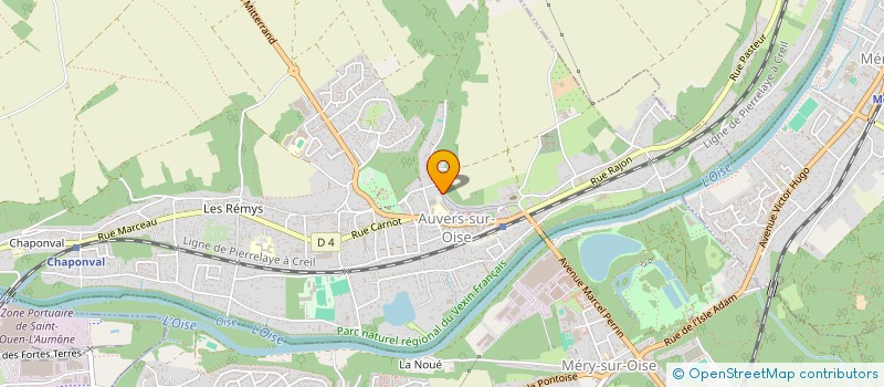 localisation de l'entreprise MADAME HELENE PRADINES à AUVERS-SUR-OISE