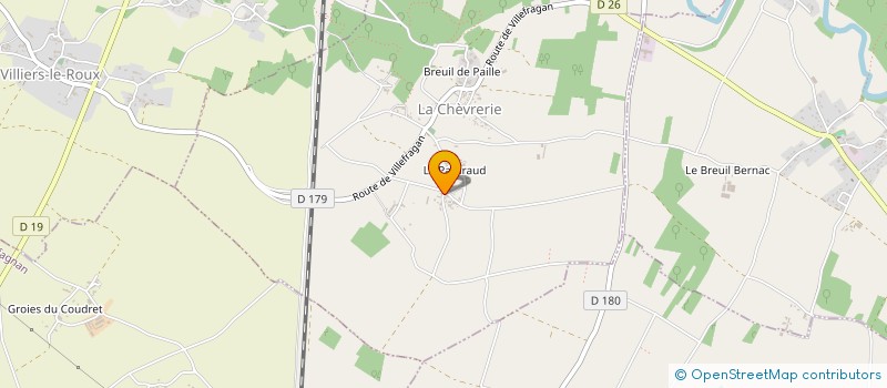 localisation de l'entreprise MADAME HELENE PREBONNAUD à LA CHEVRERIE