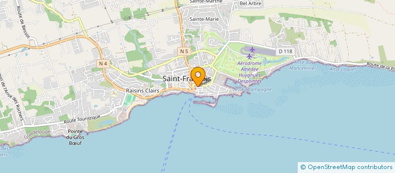 localisation de l'entreprise MADAME HELENE PRIAM  SAINT-FRANCOIS
