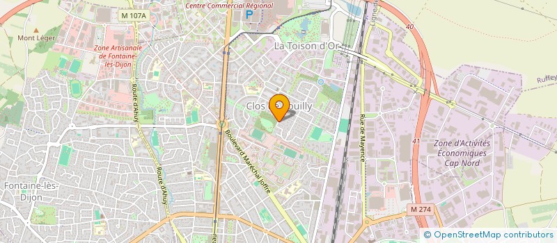localisation de l'entreprise MADAME HELENE PRISOT  DIJON