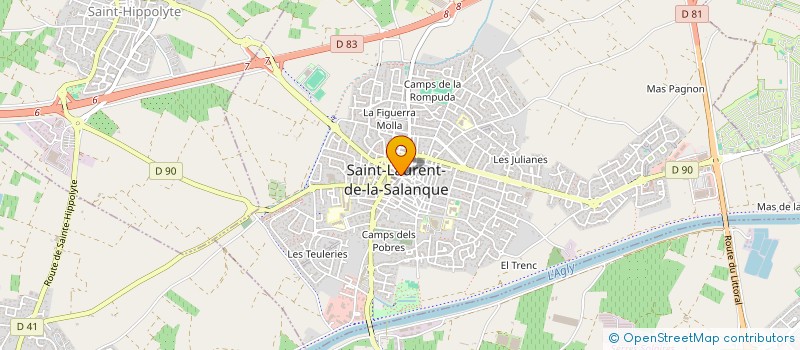 localisation de l'entreprise MADAME HELENE PRUJA à SAINT-LAURENT-DE-LA-SALANQUE