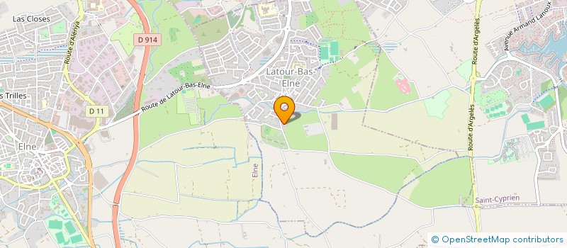 localisation de l'entreprise MADAME HELENE PRUNIER  LATOUR-BAS-ELNE