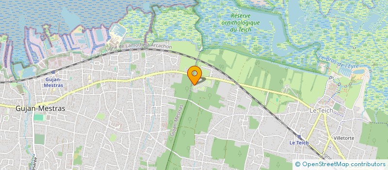 localisation de l'entreprise MADAME HELENE PUJADE  LE TEICH