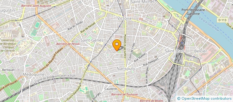 localisation de l'entreprise MADAME HELENE PUJOL  BORDEAUX