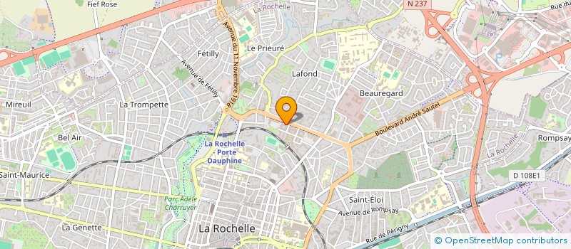 localisation de l'entreprise MADAME HELENE QUEGUINER  LA ROCHELLE