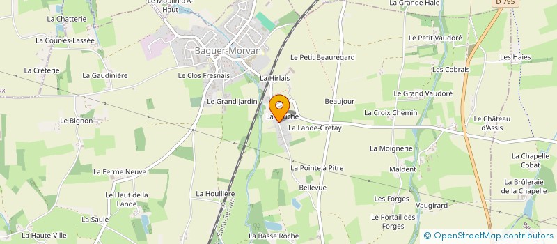 localisation de l'entreprise MADAME HELENE QUEMERAIS  BAGUER-MORVAN