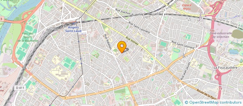 localisation de l'entreprise MADAME HELENE QUINTON à ANGERS