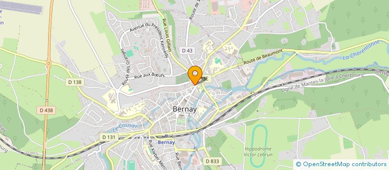 localisation de l'entreprise MADAME HELENE RADICEVIC  BERNAY