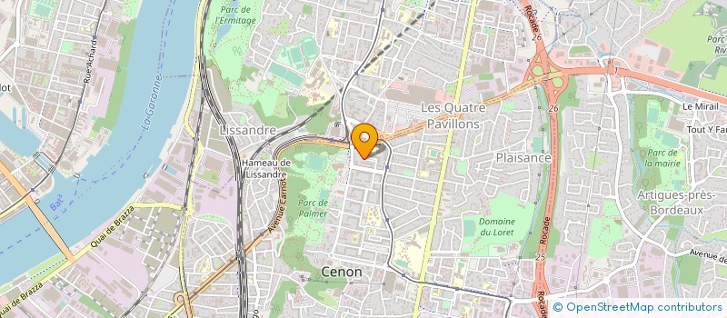 localisation de l'entreprise MADAME HELENE RATIO  CENON