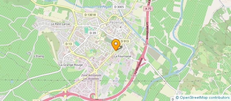 localisation de l'entreprise MADAME HELENE RAVENET  PEZENAS