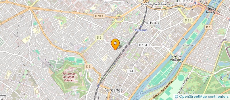 localisation de l'entreprise MADAME HELENE REBOURS à SURESNES