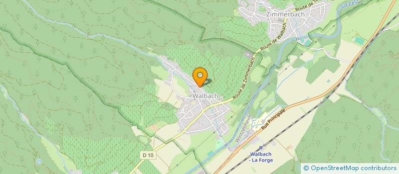 localisation de l'entreprise MADAME HELENE REISSER  WALBACH