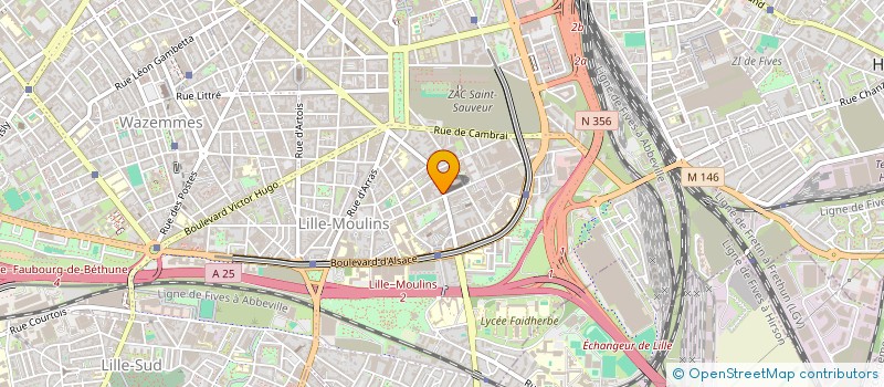 localisation de l'entreprise MADAME HELENE RELAT à LILLE
