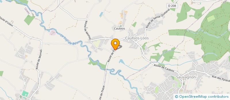 localisation de l'entreprise MADAME HELENE REMERAND  CAUBIOS-LOOS