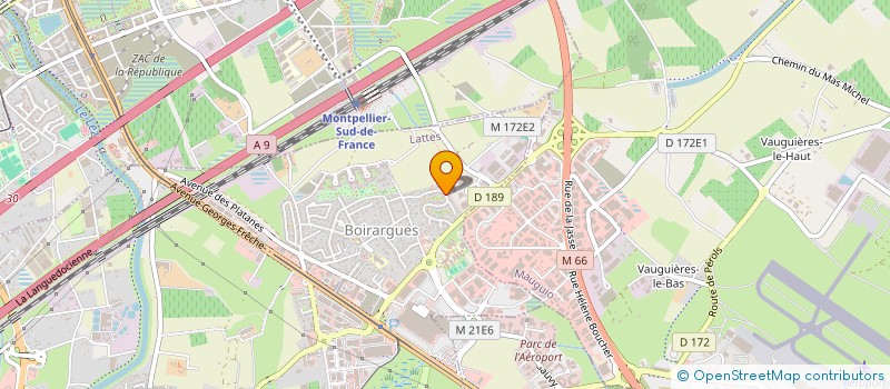 localisation de l'entreprise MADAME HELENE REY à LATTES