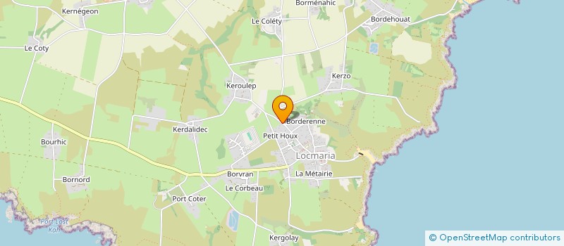 localisation de l'entreprise MADAME HELENE RIAUD  LOCMARIA