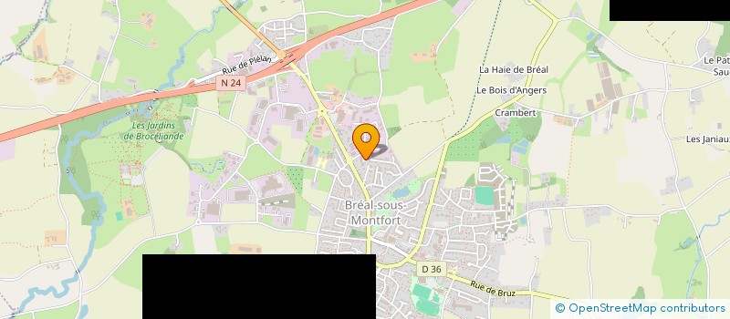 localisation de l'entreprise MADAME HELENE RIBAY  BREAL-SOUS-MONTFORT