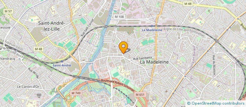 localisation de l'entreprise MADAME HELENE RIBEIRO à LA MADELEINE