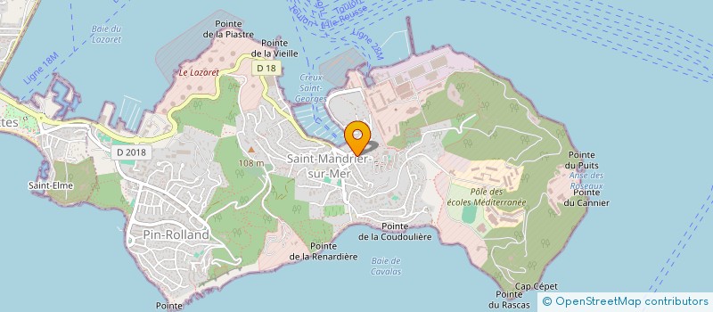 localisation de l'entreprise MADAME HELENE RICHARD  SAINT-MANDRIER-SUR-MER