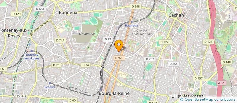 localisation de l'entreprise MADAME HELENE RIGNAULT à BOURG-LA-REINE
