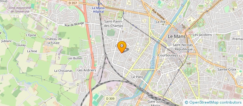 localisation de l'entreprise MADAME HELENE RIGOLLET  LE MANS