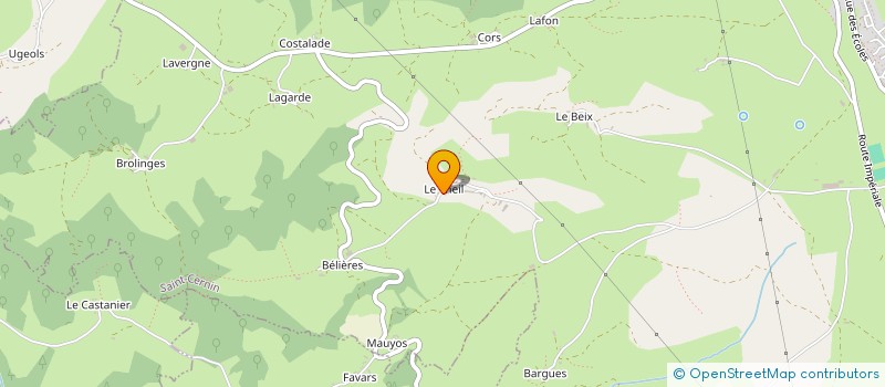 localisation de l'entreprise MADAME HELENE RIMEIZE à SAINT-CERNIN