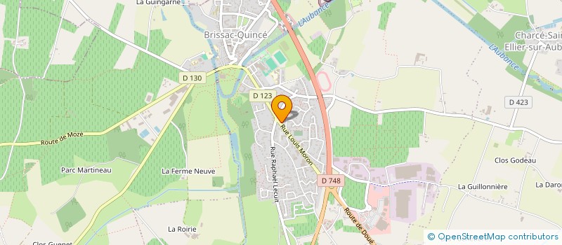 localisation de l'entreprise MADAME HELENE RIVAULT  BRISSAC LOIRE AUBANCE