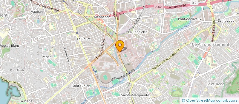 localisation de l'entreprise MADAME HELENE RIVIER à MARSEILLE