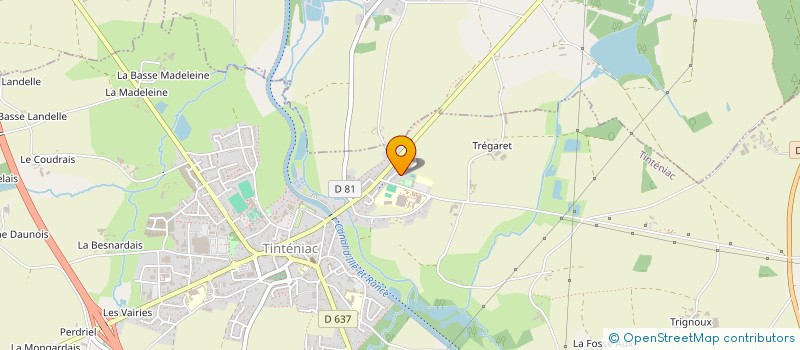 localisation de l'entreprise MADAME HELENE ROBERT  TINTENIAC