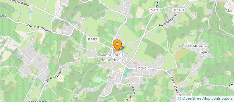 localisation de l'entreprise MADAME HELENE ROBERT à SAINT-CAPRAIS-DE-BORDEAUX