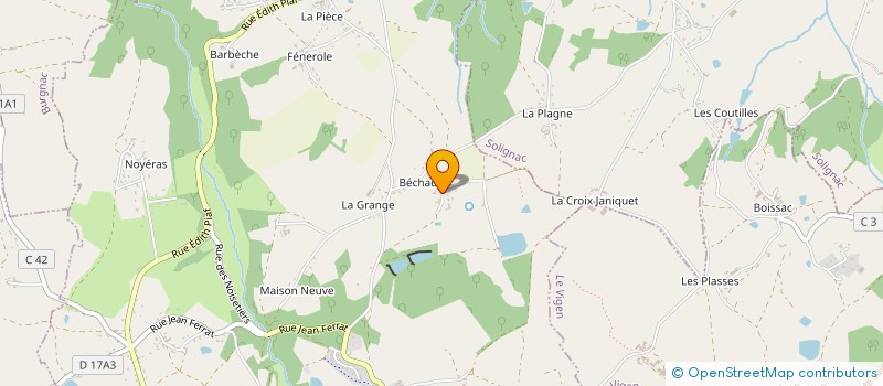 localisation de l'entreprise MADAME HELENE ROBINEAU à JOURGNAC