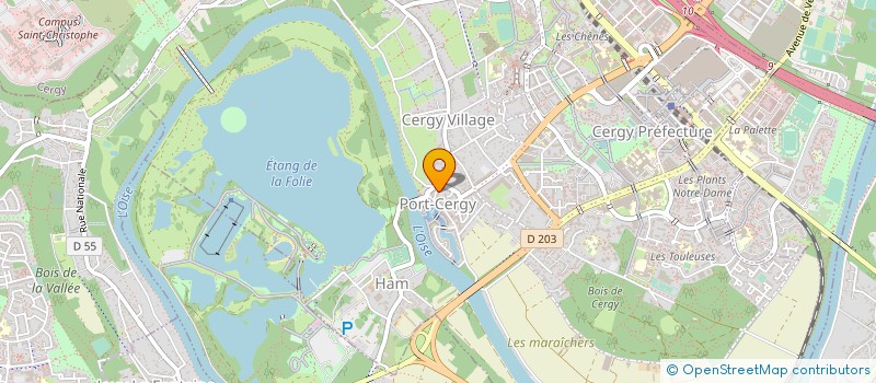 localisation de l'entreprise MADAME HELENE ROCHART  CERGY