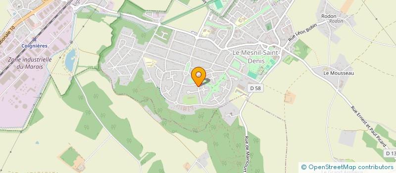 localisation de l'entreprise MADAME HELENE ROCHAS  LE MESNIL-SAINT-DENIS