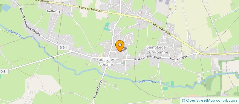 localisation de l'entreprise MADAME HELENE ROCHE  POUILLY-LES-NONAINS