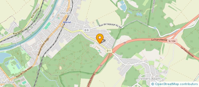 localisation de l'entreprise MADAME HELENE ROCHE  MERIEL